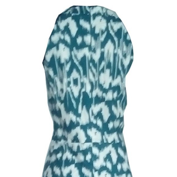 Ocean White Textured Abstract Print Sheath Dress - Picture 5 of 7